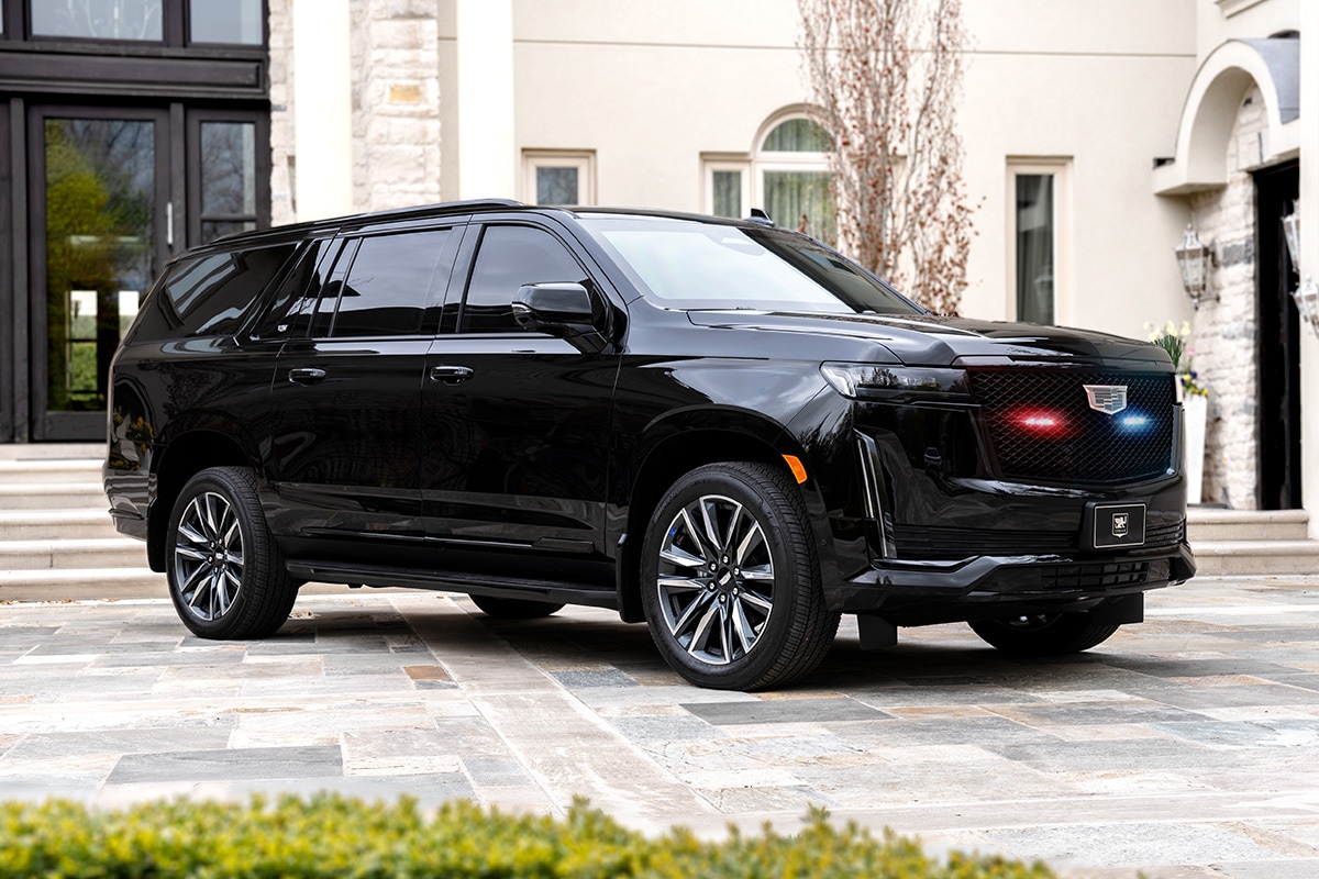 Vehículo blindado Cadillac Escalade para protección ejecutiva VIP en México